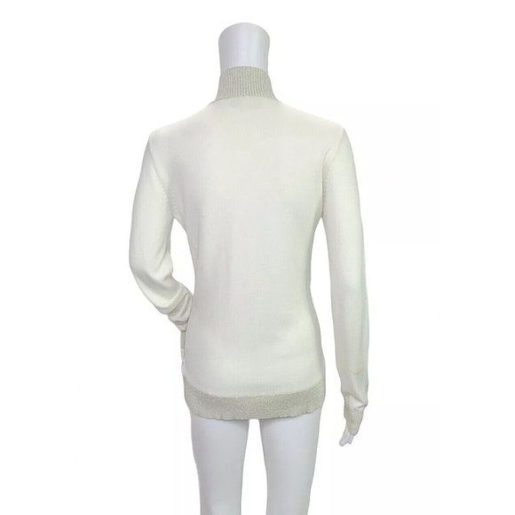 Tail Tech Beige Knit Zip Cardigan Sweater XS - Picture 6 of 9